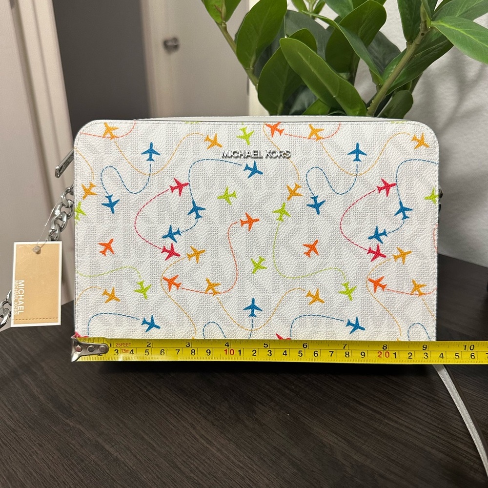 Michael Kors Airplane print crossbody bag